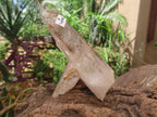 Natural Crisscross Smokey Quartz With Enhydro x 1 From Brandberg Namibia