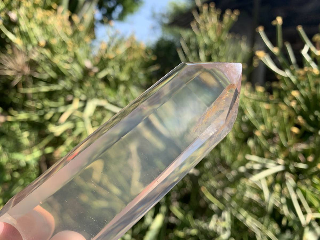 Polished A Grade Clear Girasol Quartz Crystal x 1 From Ambatondrazaka, Madagascar
