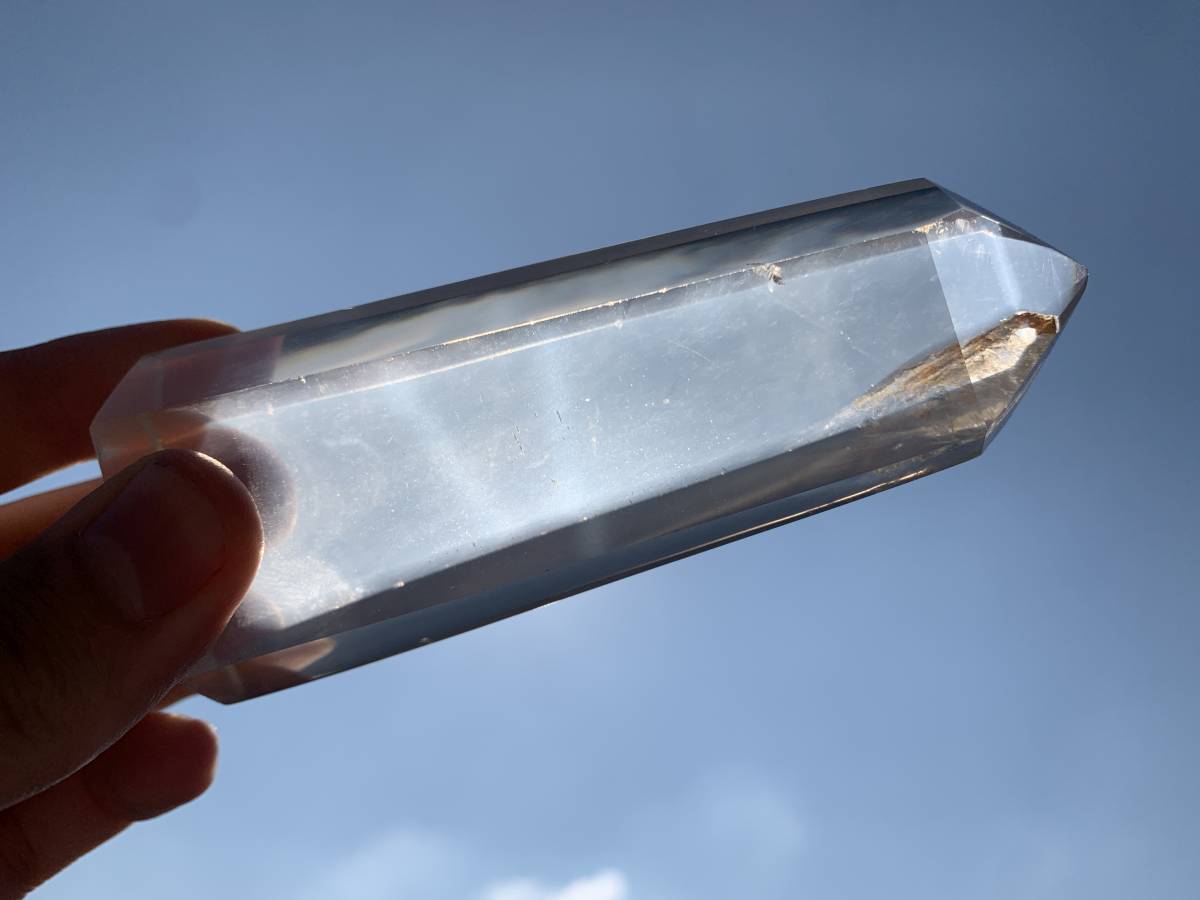 Polished A Grade Clear Girasol Quartz Crystal x 1 From Ambatondrazaka, Madagascar