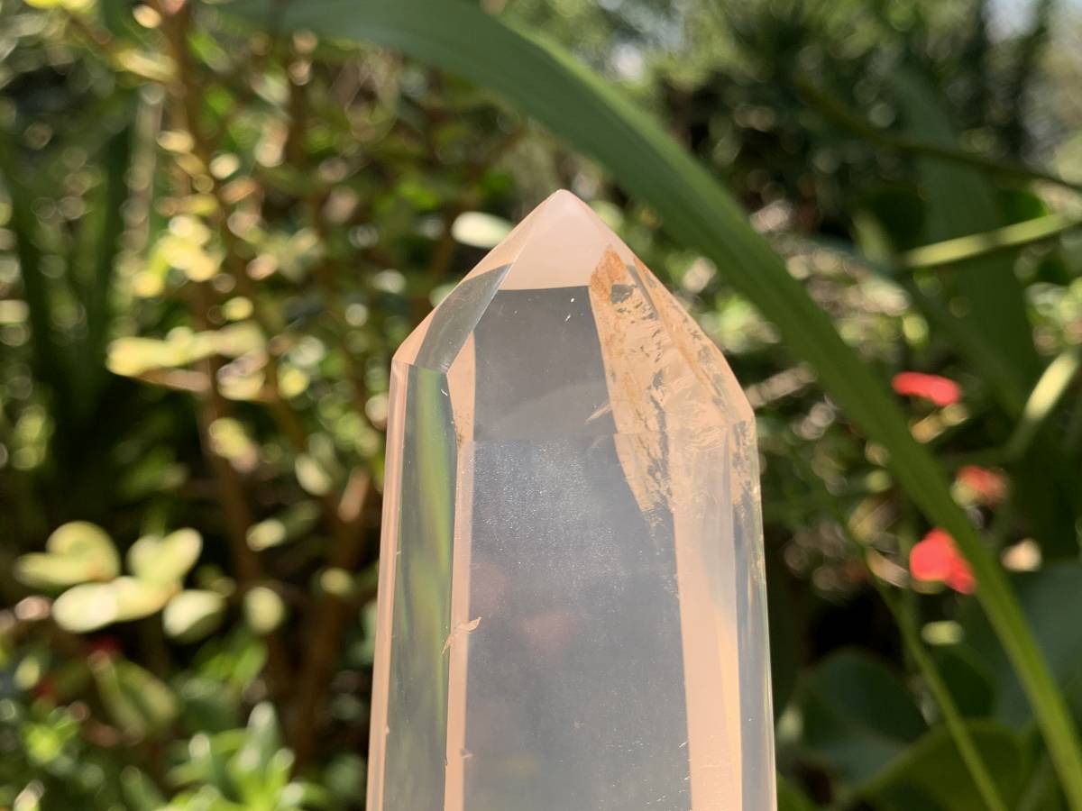 Polished A Grade Clear Girasol Quartz Crystal x 1 From Ambatondrazaka, Madagascar