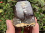 Natural Double Terminated Tabular Sceptre Window Amethyst Crystal With Enhydro x 1 From Brandberg, Namibia