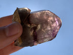 Natural Double Terminated Tabular Sceptre Window Amethyst Crystal With Enhydro x 1 From Brandberg, Namibia