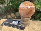 Polished Star Hematoid Girasol Crystal Sphere x 1 From Madagascar