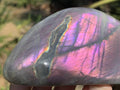 Polished Rare Purple Sunset Flash Labradorite Display Piece x 1 From Tulear, Madagascar
