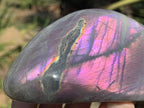 Polished Rare Purple Sunset Flash Labradorite Display Piece x 1 From Tulear, Madagascar