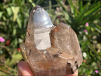 Polished Smokey Tourmilated Quartz Cluster x 1 From Madagascar