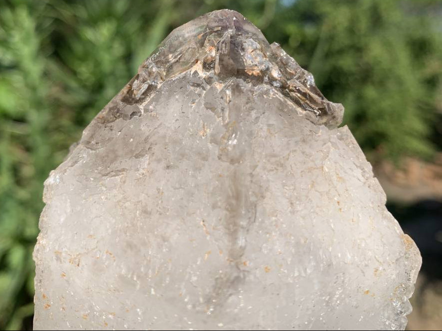 Natural Frosty Window Smokey Quartz Crystal x 1 From Orange River, South Africa