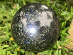 Polished Blue Spark Iolite Water Sapphire Sphere x 1 From Madagascar