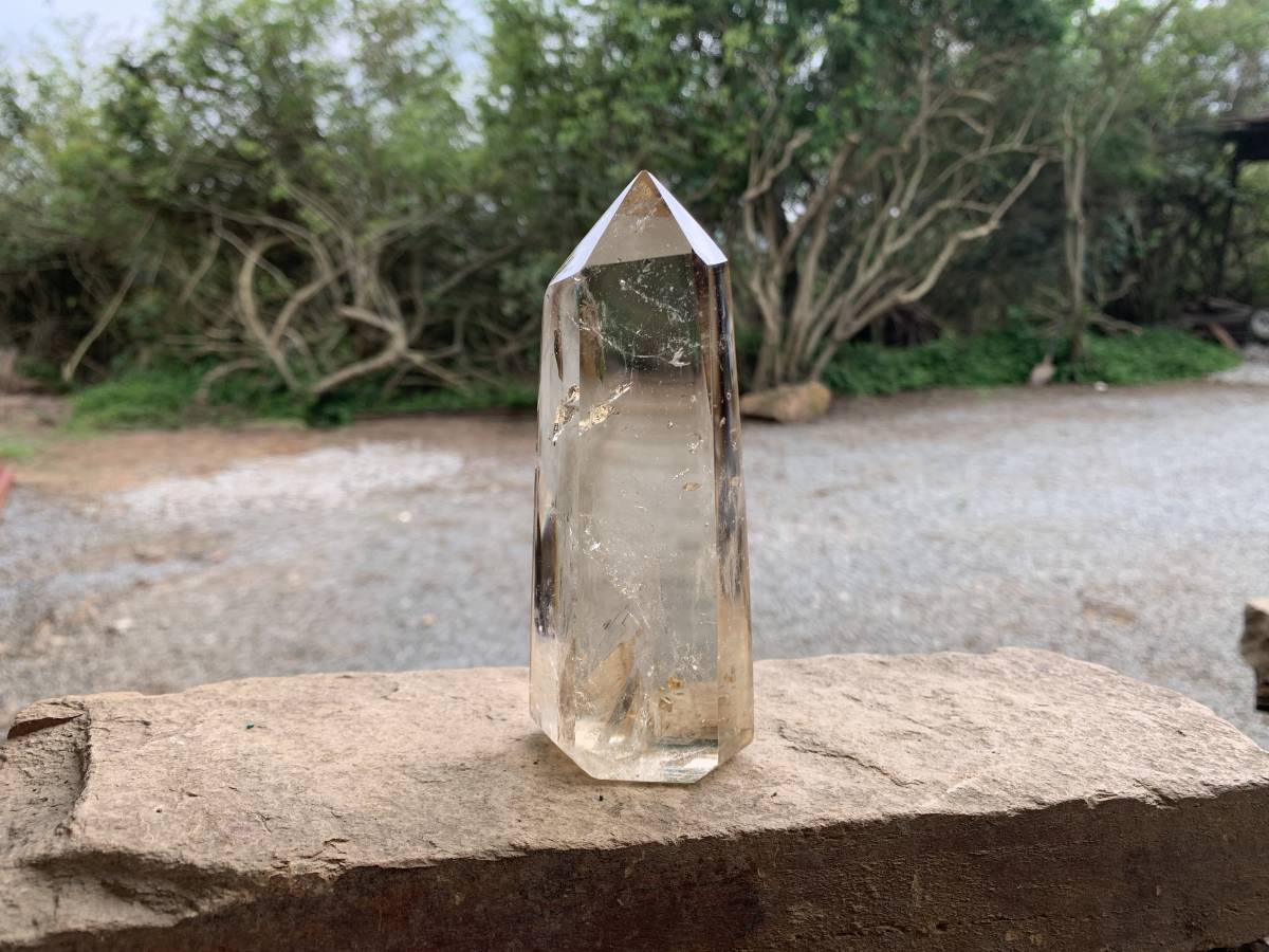 Polished Clear Citrine Crystal x 1 From Madagascar
