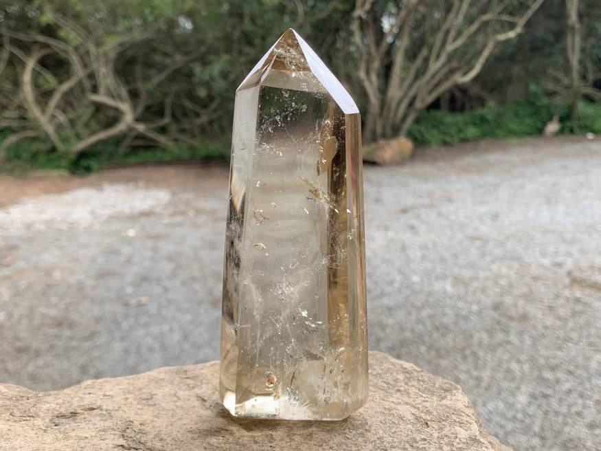 Polished Clear Citrine Crystal x 1 From Madagascar