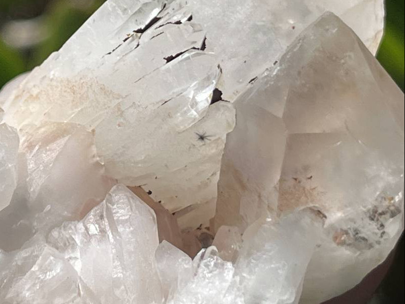 Natural Hollandite Star Cascading Quartz Cluster x 1 From Ambositra, Madagascar