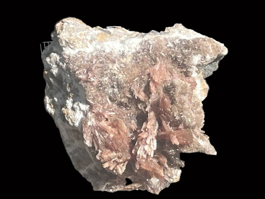 Natural Rare Orange Acicular Inesite Specimen x 1 From Wessels Mine, South Africa