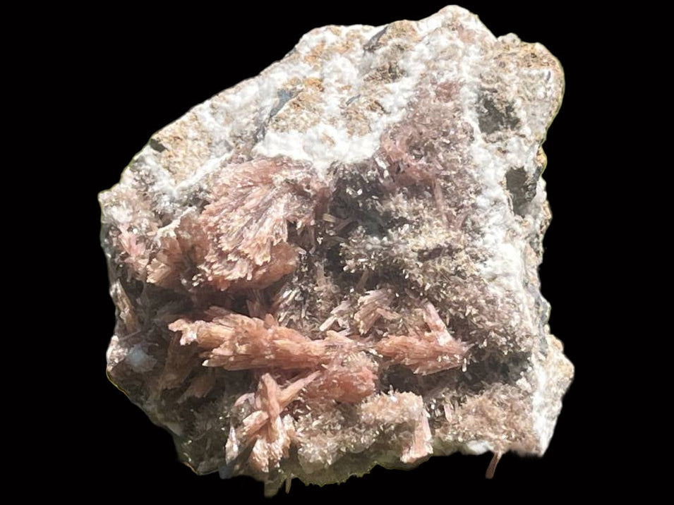 Natural Rare Orange Acicular Inesite Specimen x 1 From Wessels Mine, South Africa