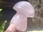 Polished Gemmy Star Rose Quartz Mushroom x 1 From Ambatondrazaka, Madagascar