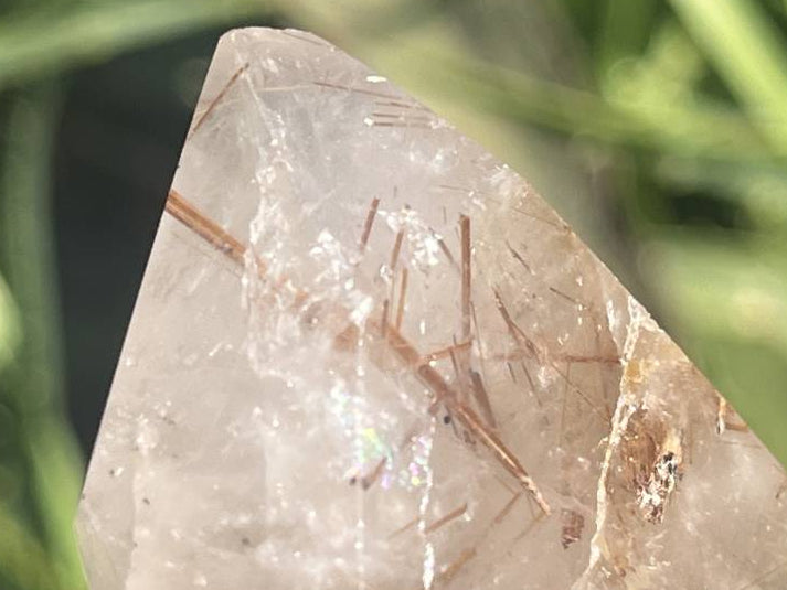 Polished Double Terminated Smokey Golden Rutile Quartz x 1 From Madagascar