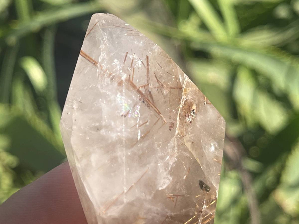 Polished Double Terminated Smokey Golden Rutile Quartz x 1 From Madagascar