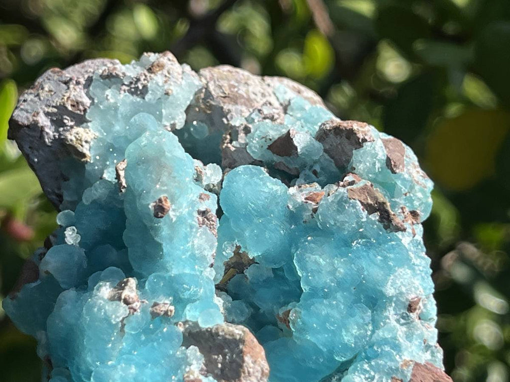 Natural Rare Drusy Hemimorphite On Dolomite Specimen x 1 From Lupoto Mine, Congo