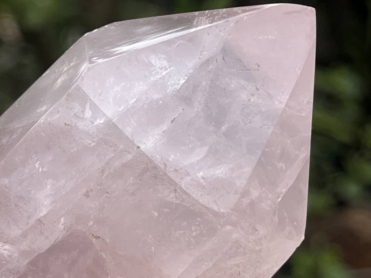 Polished Double Terminated Gemmy Rose Quartz Crystal x 1 From Ambatondrazaka, Madagascar