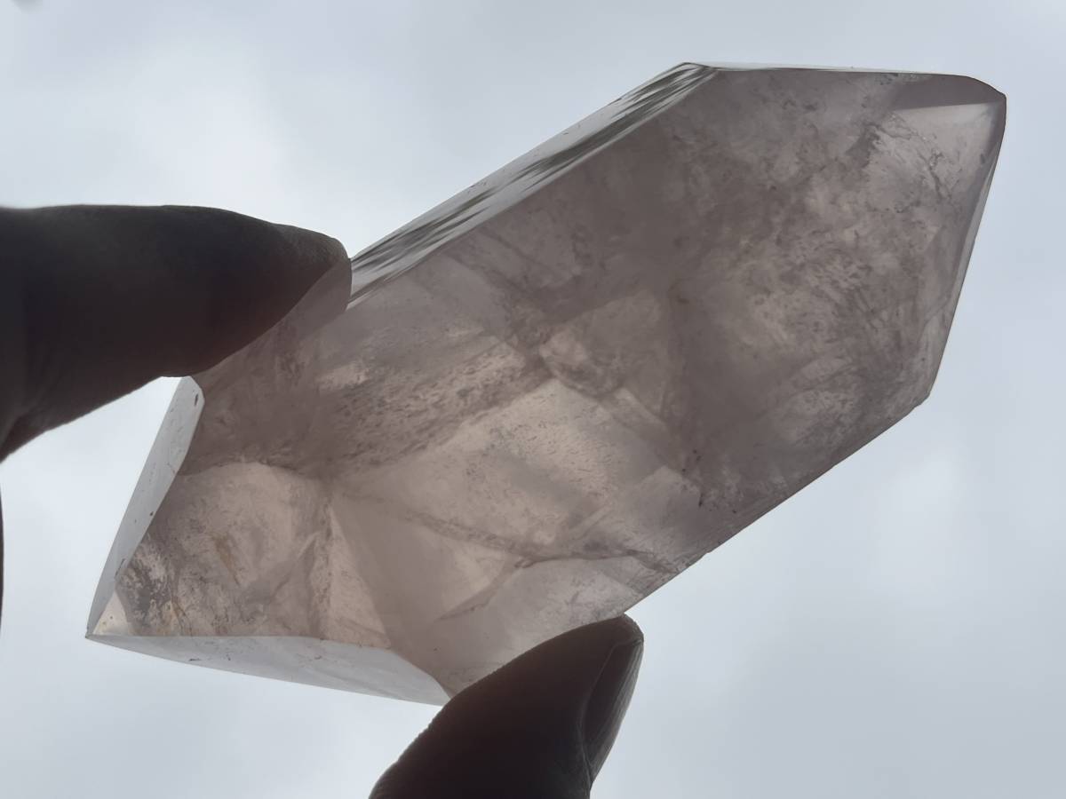 Polished Double Terminated Gemmy Rose Quartz Crystal x 1 From Ambatondrazaka, Madagascar