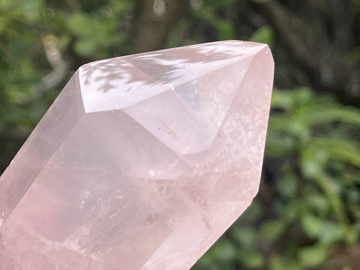 Polished Double Terminated Gemmy Rose Quartz Crystal x 1 From Ambatondrazaka, Madagascar