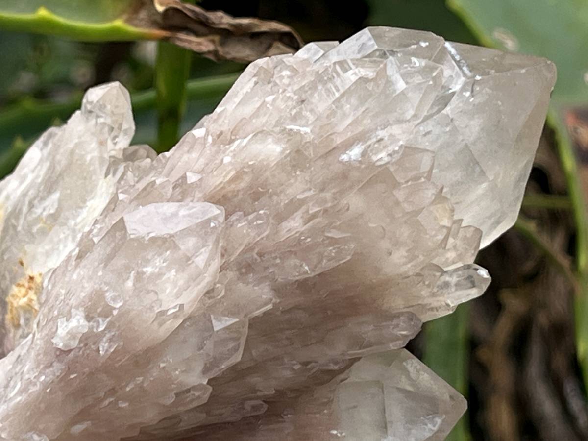 Natural Cascading White Phantom  Clear Quartz Cluster x 1 From Luena, Congo
