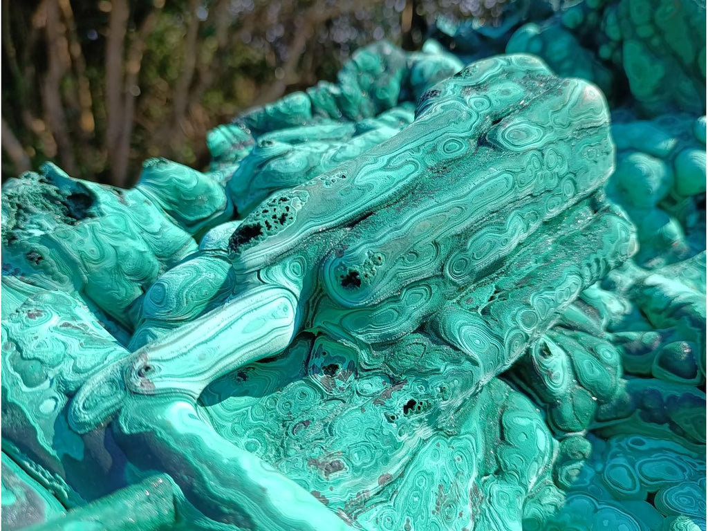 Natural XXXL Museum Malachite Stalactite Formation x 1 From Kolwezi, Congo