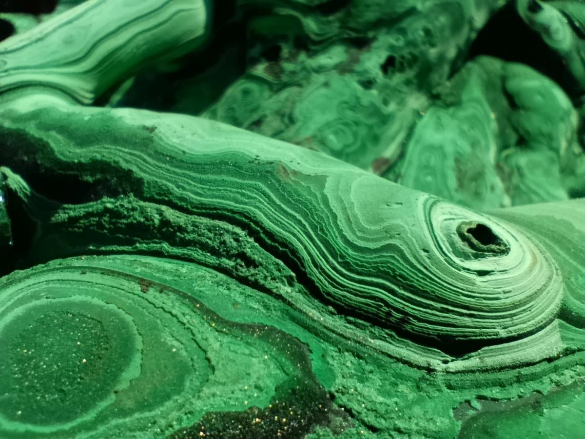 Natural XXXL Museum Malachite Stalactite Formation x 1 From Kolwezi, Congo