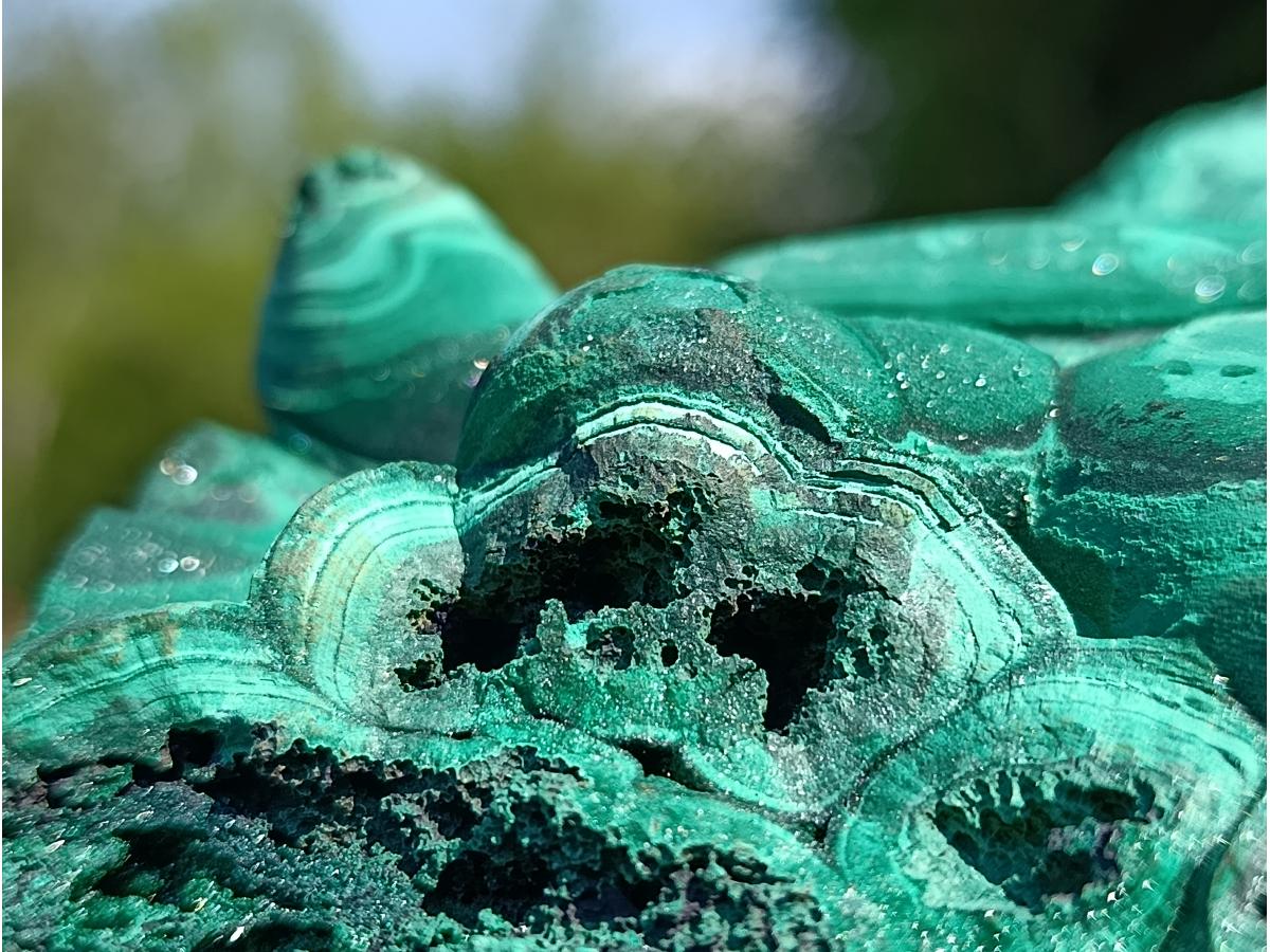Natural XXXL Museum Malachite Stalactite Formation x 1 From Kolwezi, Congo