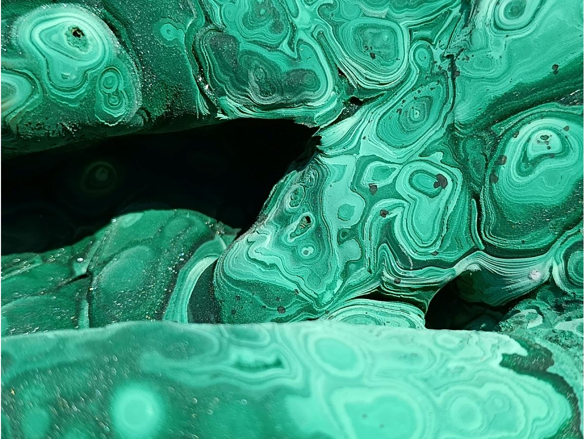 Natural XXXL Museum Malachite Stalactite Formation x 1 From Kolwezi, Congo