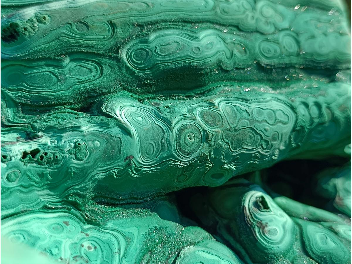 Natural XXXL Museum Malachite Stalactite Formation x 1 From Kolwezi, Congo