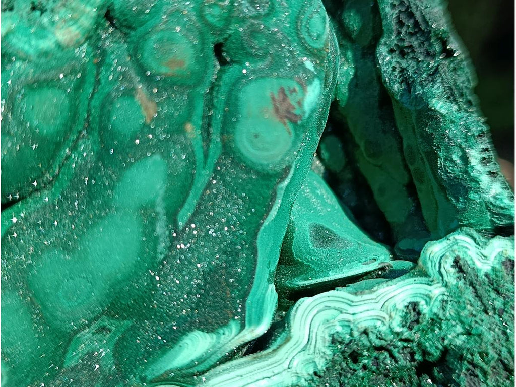 Natural XXXL Museum Malachite Stalactite Formation x 1 From Kolwezi, Congo