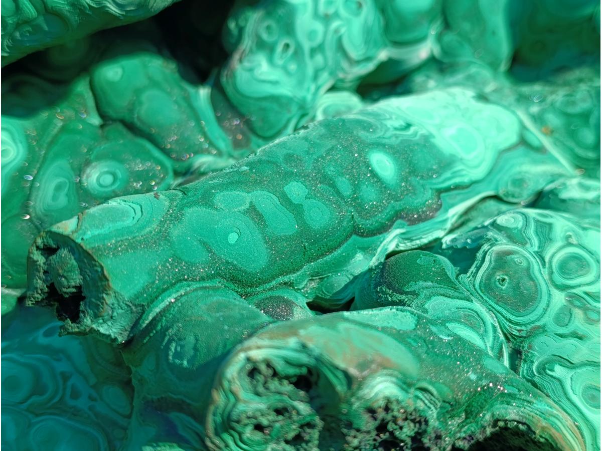 Natural XXXL Museum Malachite Stalactite Formation x 1 From Kolwezi, Congo