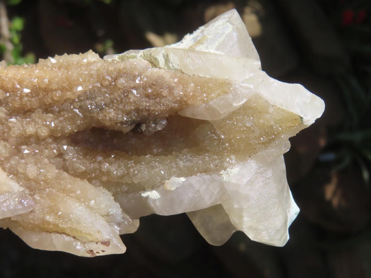 Natural XL Spearhead Calcite And Drusy Quartz Pseudomorph x 1 From Albert's Mountain, Lesotho