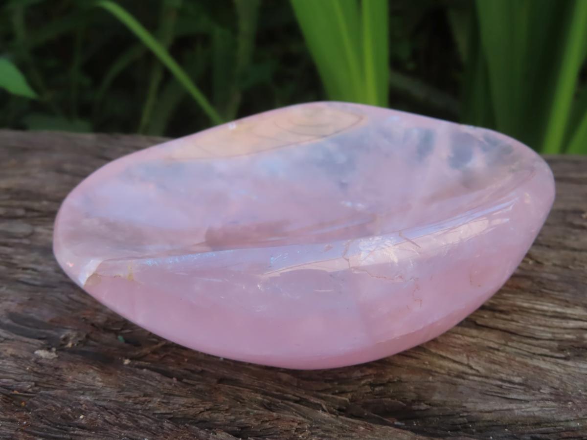Polished Gemmy Rose Quartz Bowl x 1 From Ambatondrazaka, Madagascar