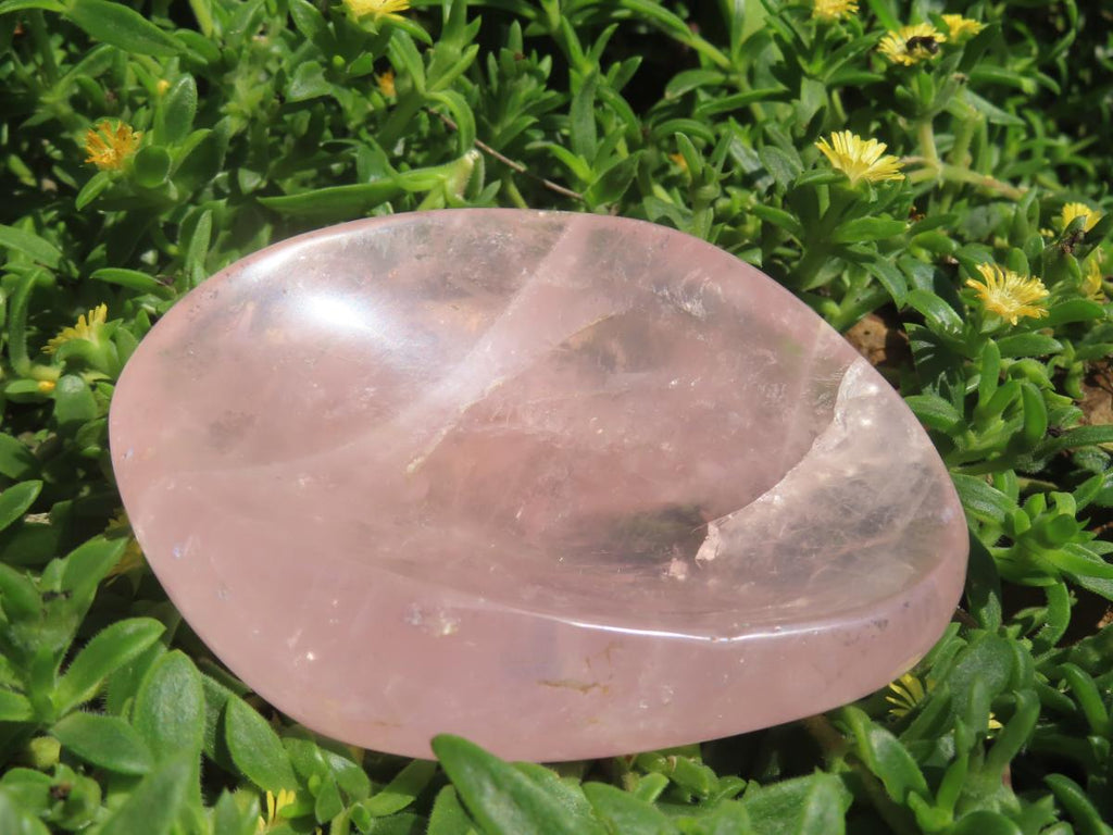 Polished Gemmy Rose Quartz Bowl x 1 From Ambatondrazaka, Madagascar