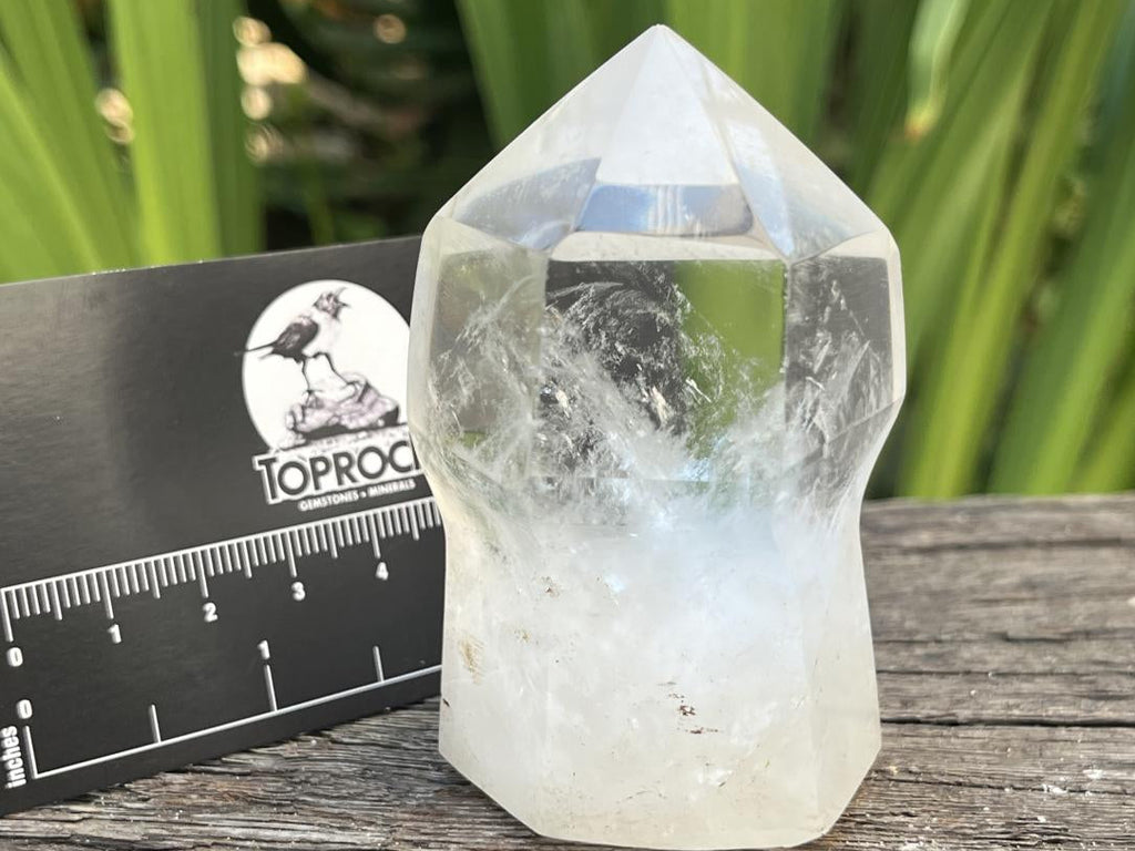 Polished Sceptre Clear Quartz Crystal x 1 From Akansobe, Madagascar