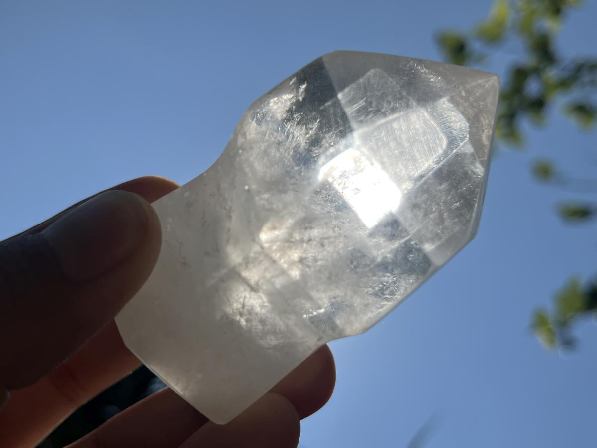 Polished Sceptre Clear Quartz Crystal x 1 From Akansobe, Madagascar