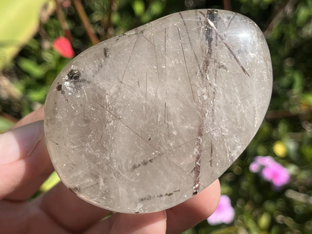 Polished Rare Golden and Copper Rutile Polished Quartz Crystal Free Form x 1 From Madagascar