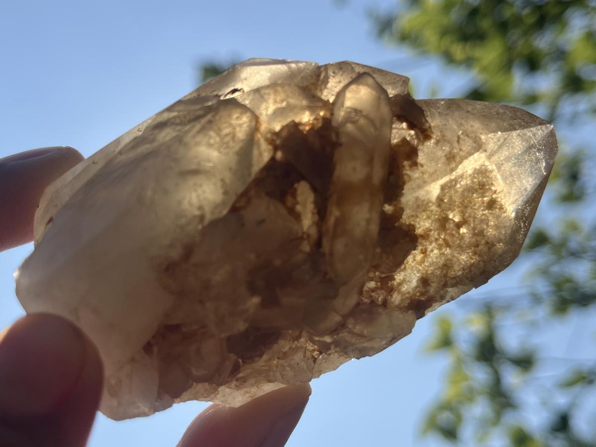 Polished Triplet Dark Smokey Citrine Crystal x 1 From Madagascar