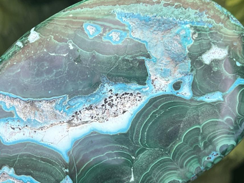 Polished Malacolla Free Form x 1 From Kulukuluku, Congo