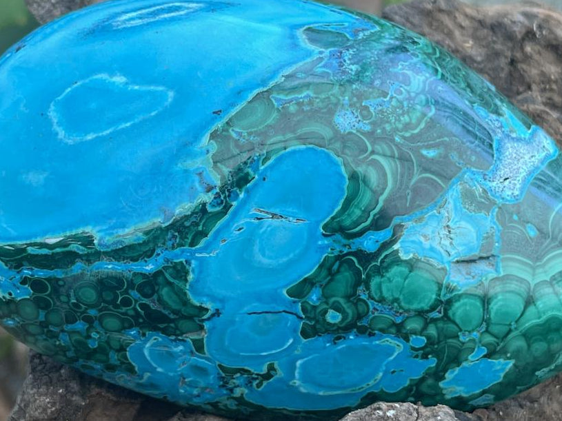 Polished Malacolla Free Form x 1 From Kulukuluku, Congo