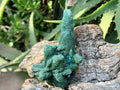 Natural Dioptase on Malachite After Azurite Crystalline Pseudomorph Crystal Pockets x 1 From Likasi, Congo