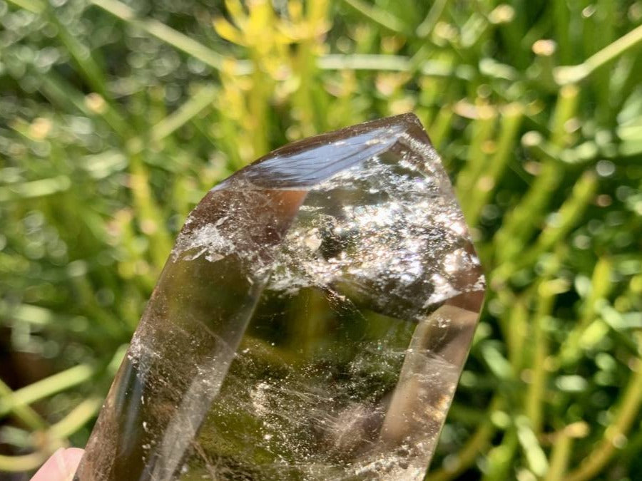 Polished Double Terminated Smokey Citrine Quartz Crystal x 1 From Madagascar