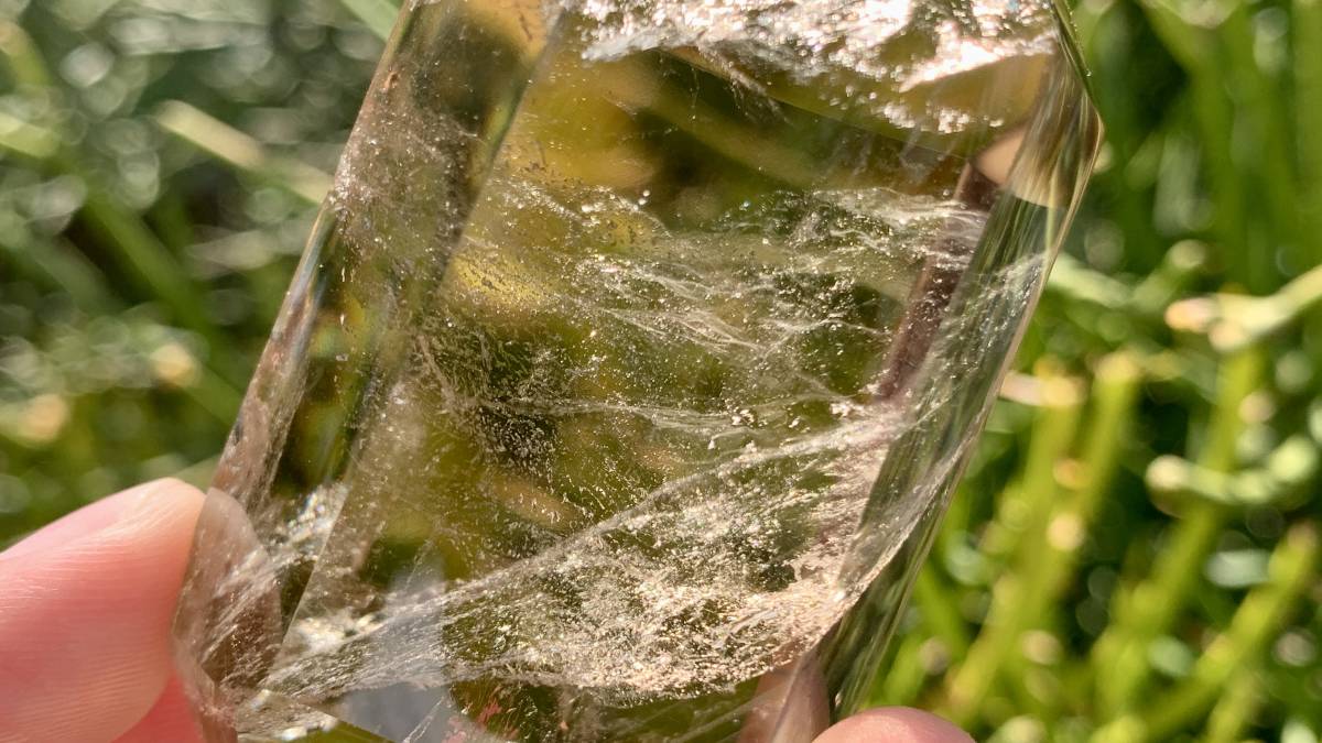 Polished Double Terminated Smokey Citrine Quartz Crystal x 1 From Madagascar