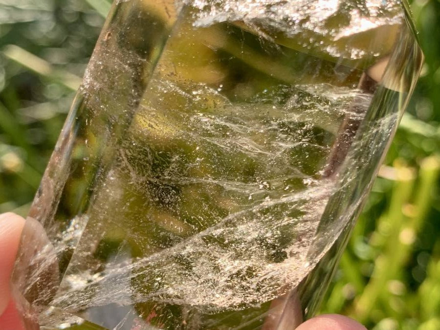 Polished Double Terminated Smokey Citrine Quartz Crystal x 1 From Madagascar
