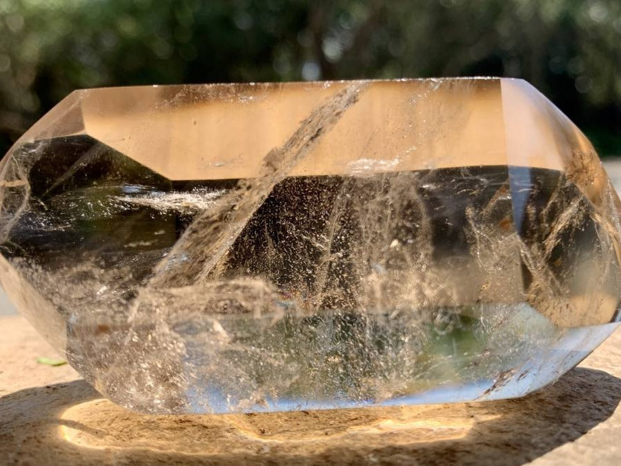 Polished Double Terminated Smokey Citrine Quartz Crystal x 1 From Madagascar