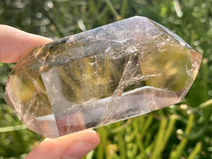 Polished Double Terminated Smokey Citrine Quartz Crystal x 1 From Madagascar