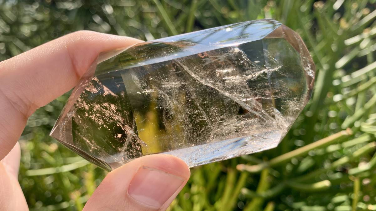 Polished Double Terminated Smokey Citrine Quartz Crystal x 1 From Madagascar