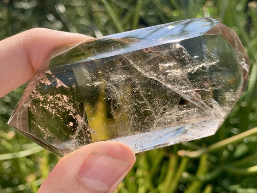 Polished Double Terminated Smokey Citrine Quartz Crystal x 1 From Madagascar