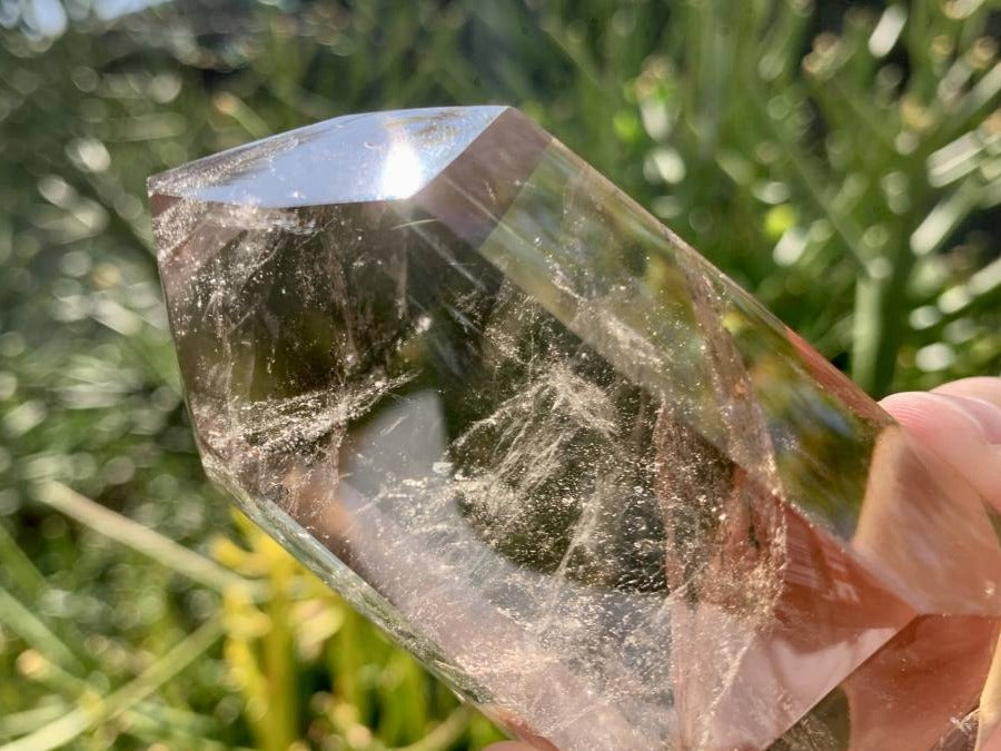 Polished Double Terminated Smokey Citrine Quartz Crystal x 1 From Madagascar